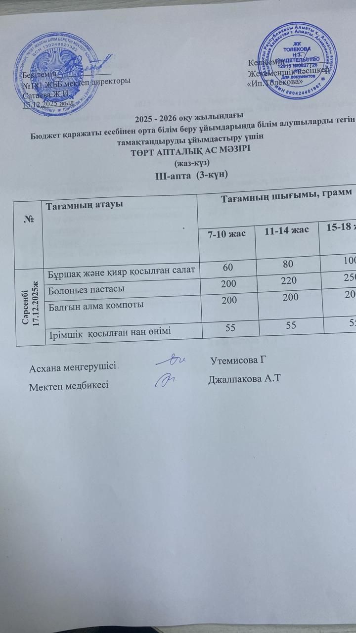 Ас мәзірі 17.12.2025